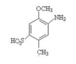 Para Cresidine orso Sulfonic Acid
