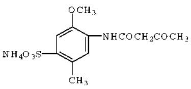 N-Acetoacet Cresidine Sulfonic Acid Ammonium Salt